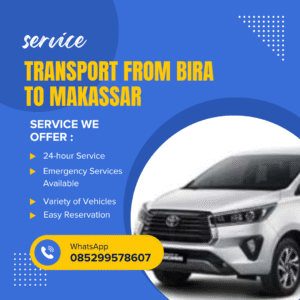Transport from Bira to Makassar